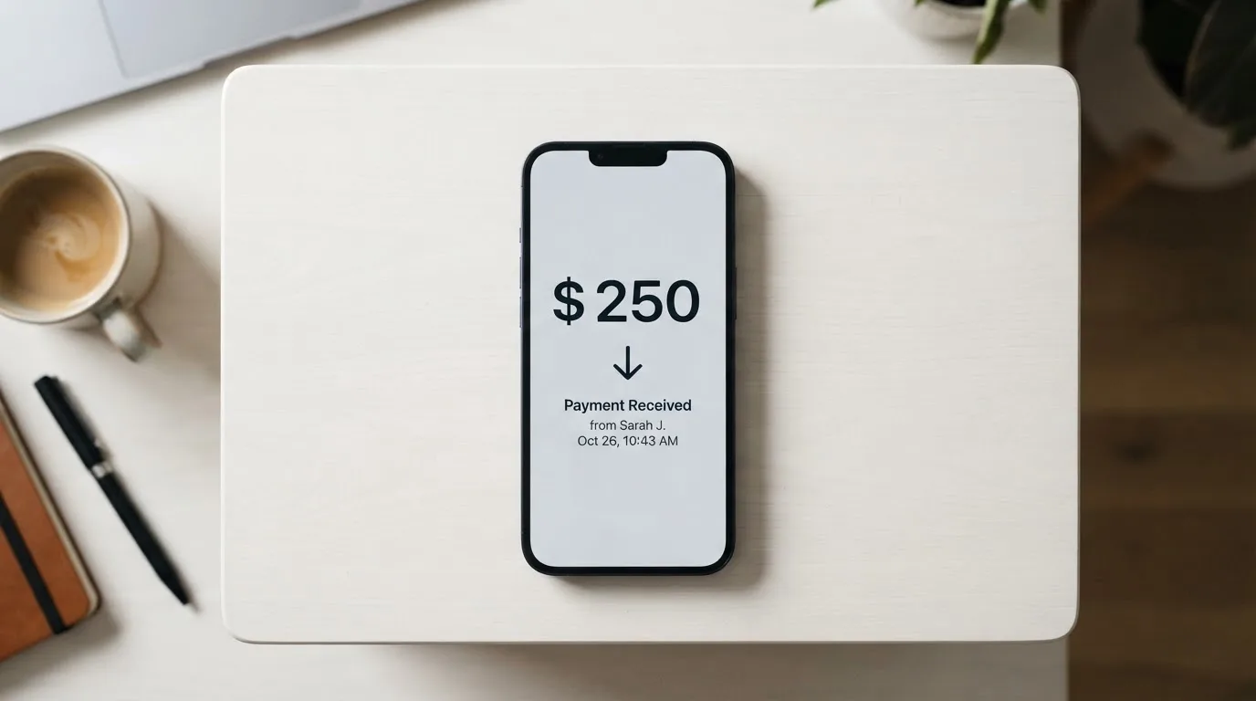 A phone showing a stablecoin transfer screen