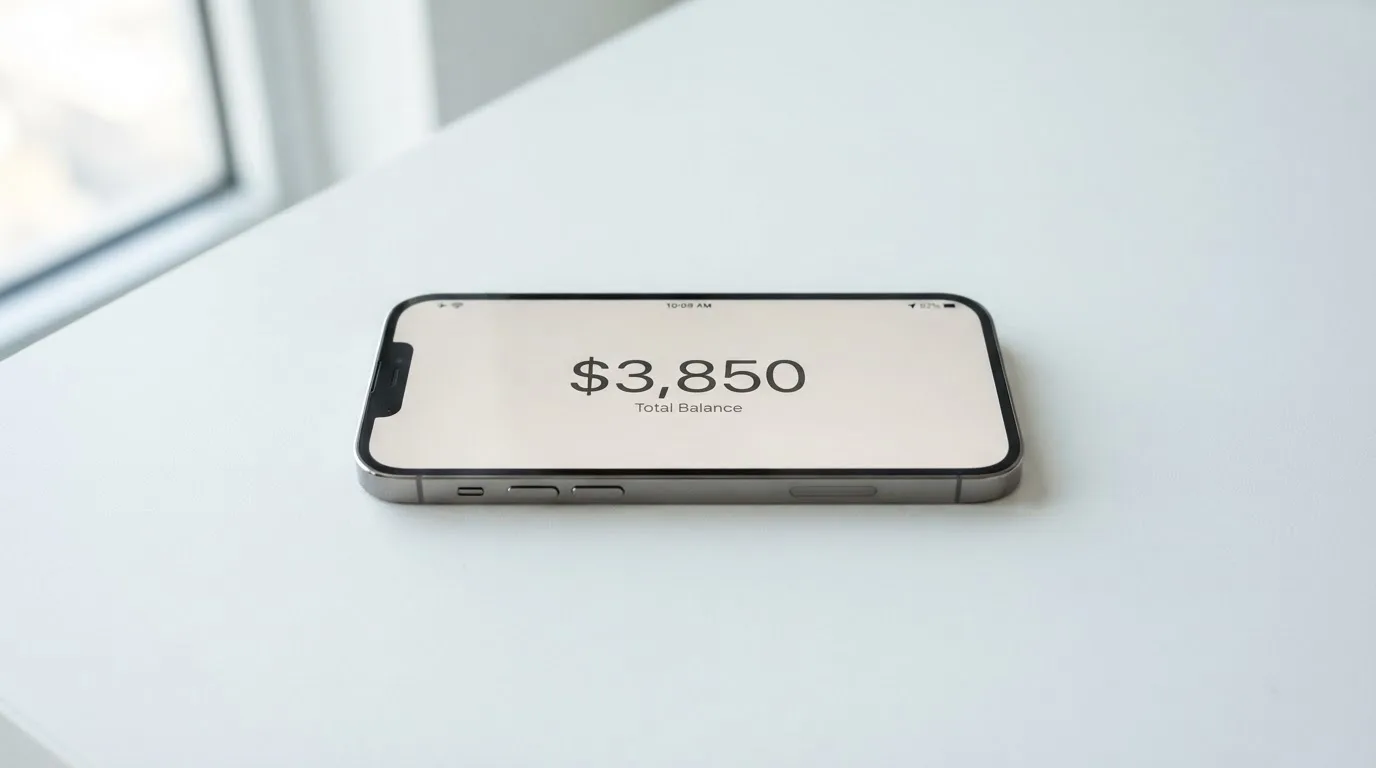 A phone showing a stablecoin transfer screen