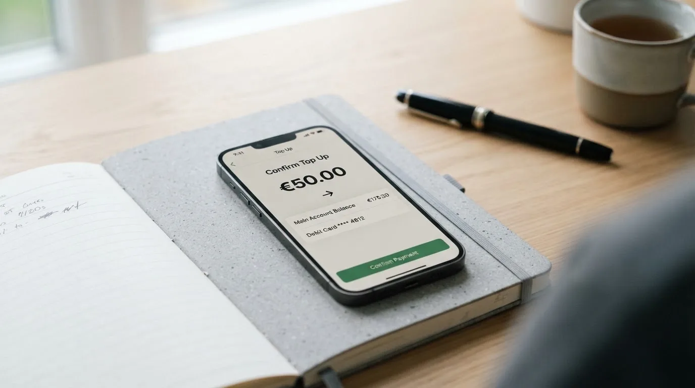 A phone showing a stablecoin transfer screen
