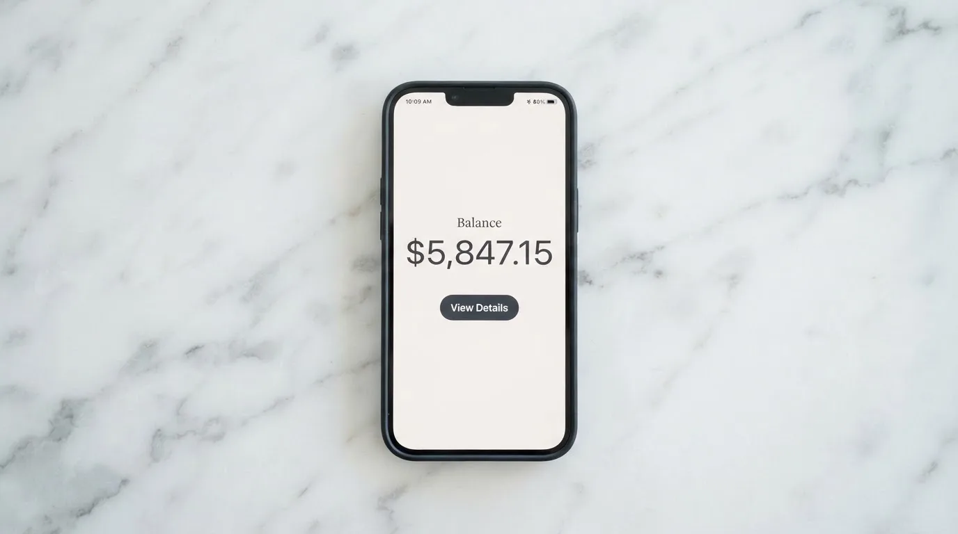 A phone showing a stablecoin transfer screen
